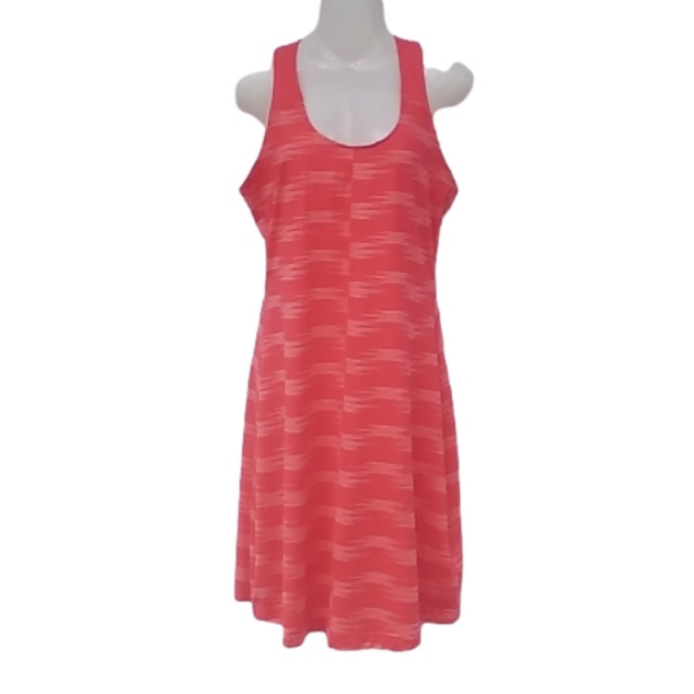 Columbia Orange Sport Dress Built In Bra Racer Back Sleeveless Athletic  Size S